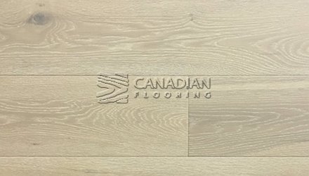 Engineered White Oak, ORIGINS, Wire-Brushed, 6.0" x 3/4" Color:  Shoreline Grey Engineered flooring