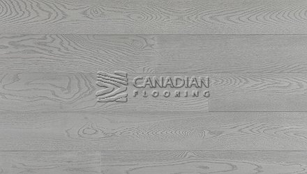 Engineered Euro White Oak, 7.0" or 7-1/2" x 3/4", Brushed Finish Color: Stormy Grey Engineered flooring