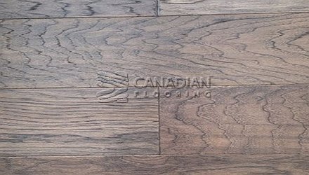 Hickory, Canfloor, 6.5" x 3/4", Hand-Scraped & DistressedColor: Grey Stone Engineered flooring