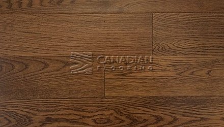 White Oak, Canfloor, Hand-Scraped, 6-1/3" x 3/4" Color:  Hazelnut Engineered flooring