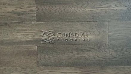 White Oak, Canfloor AN, 5.0" x 3/4", Wire-Brushed FinishColor:  Charcoal Engineered flooring