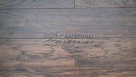 Hickory, Canfloor, 6.5" x 3/4", Hand-Scraped & DistressedColor:  Coffee Engineered flooring