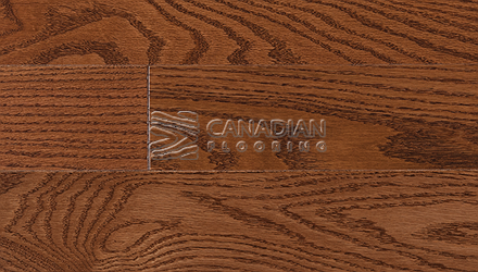 Red Oak, Superior Flooring,  5-3/16" x 3/4", Brushed Finish,  Color:    Gunstock Engineered flooring