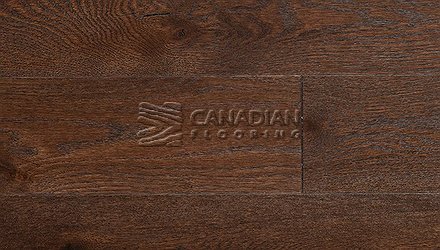 Hickory,  Superior Enhanced, 7.0" x 3/4", Brushed Finish  Color: Kahlua Engineered flooring
