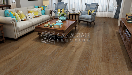 Engineered Flooring, White Oak, Biyork, 8-1/2" x 3/4"  Color:  Centraurus Engineered flooring