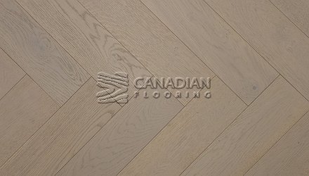 White Oak, Grandeur, 5" x 3/4", Herringbone Collection Color: Tundra Engineered flooring