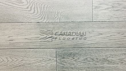 Engineered White Oak, Brand Surfaces,  6-1/2" x 3/4",  <br> Color: Grind Concrete