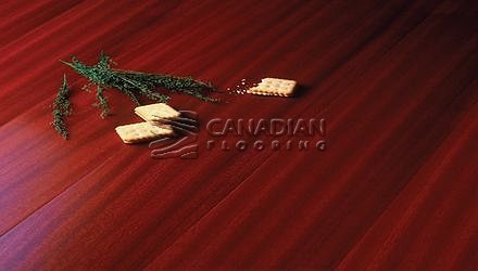 Solid Brazilan Cherry (Jatoba), SUNCA,  3-1/4" x 3/4",  Color:  Rose Hardwood flooring