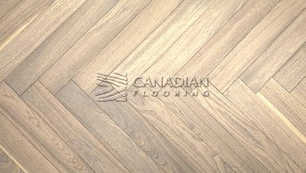 Engineered Herringbone American Black Walnut, 5" x 3/4", Brushed Finish<br> Color: Provence