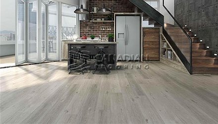 Luxury Vinyl Flooring, Biyork, Hydrogen 6 mm, Click, Color:  Everest