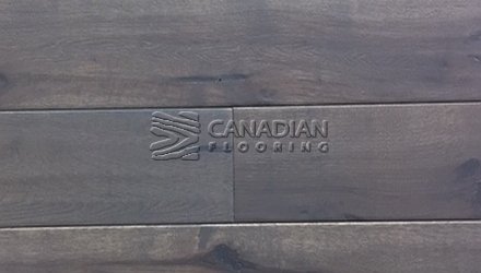 Solid Hickory, CANFLOOR, 5.0" x 3/4",  Hand-Scraped Finish, Color: Silver Fox Hardwood flooring