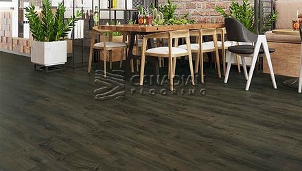 Luxury Vinyl Flooring, Biyork, Hydrogen 5 mm, Click, Color:  Olive Vinyl flooring