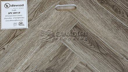 Luxury Vinyl Flooring, Idlewood Herringbone, 8.0 mm, Color: SPC-809-H