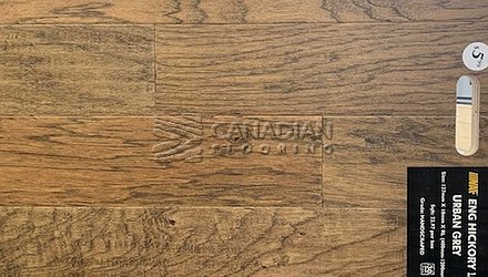 Engineered HicloryNAF, 5.0" x 3/4" Color: Urban Grey Engineered flooring