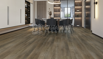 Luxury Vinyl Flooring, Biyork, Hydrogen 7 mm, Click, <br>Color:  Barcelona