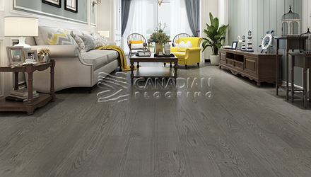 Engineered White Oak,  Biyork, 7-1/2" x 3/4" Color: Tribeca Engineered flooring