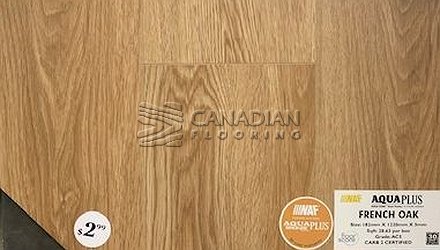 Luxury Vinyl Flooring, Aqua Plus Bronze, NAF, 5.0 mm, Color:  French Oak