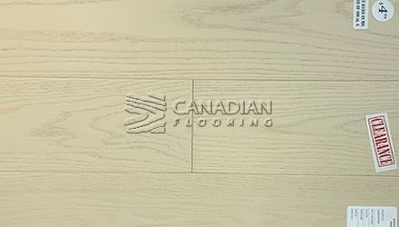 White Oak, 6.5" x 3/4", Brushed FinishColor:  Vivid White Engineered flooring