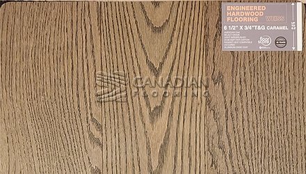 Engineered White OakWeiss, 6.5" x 3/4"Color: Caramel Engineered flooring