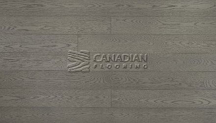 Engineered Click American White Oak, 5" x 1/2", Brushed Finish<br> Color: Smoke Grey