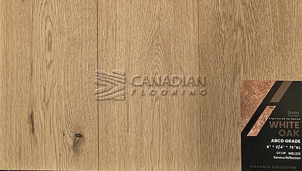 Engineered European Oak, GreenTouch, Elegance Collection ABCD, 6" x 3/4"  <br> Color:  Geneva Reflection