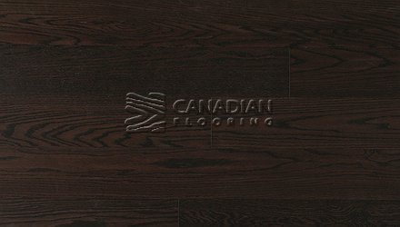 Engineered Euro White Oak, 6" x 3/4", Brushed Finish<br> Color: Black Brown