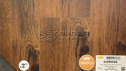 Luxury Vinyl Flooring, Aqua Plus Bronze, NAF, 5.0 mm, Color:  Elmwood Vinyl flooring