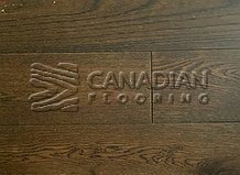White Oak, Canfloor, 6.5" x 3/4", Wire-Brushed FinishColor:  Country Brown

                                 Engineered Hardwood Flooring - Toronto, Ontario