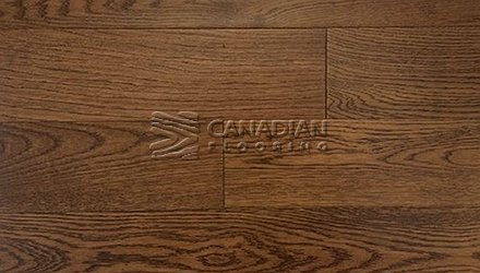 White Oak, Canfloor, Hand-Scraped, 6-1/3" x 3/4"<br> Color:  Hazelnut