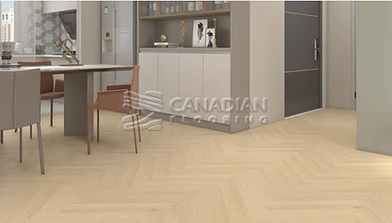 Luxury Vinyl Flooring, Woden Herringbone, 7.0 mm, Color: H01-Prestiege Natural