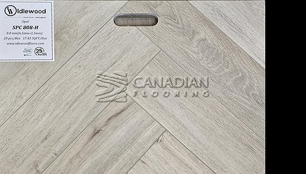 Luxury Vinyl Flooring, Idlewood Herringbone, 8.0 mm, Color: SPC-808-H Vinyl flooring