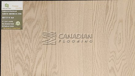 Engineered White Oak, GreenTouch, 7-1/2" x 3/4"  <br> Color:  Asti