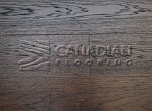 Hickory, Canfloor, 6.5" x 3/4", Hand-Scraped & DistressedColor: Darkhouse

                                 Engineered Flooring Whitby