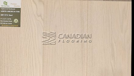 Engineered White Oak, GreenTouch, 7-1/2" x 3/4"  <br> Color:  Bari