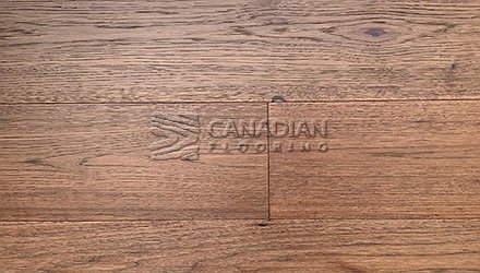 Hickory, Canfloor, 6.5" x 3/4", Hand-Scraped & DistressedColor:  Chestnut Engineered flooring