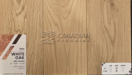 Engineered European Oak, GreenTouch, Elegance Collection, 6" x 3/4"   Color:  Pompeii Engineered flooring