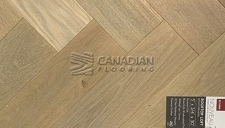 Engineered Herringbone<br>White Oak, BIYORK<br> 5.0" x 3/4" (4.0 mm)<br> Color: Rooftop Loft