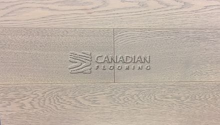 Engineered White Oak, Fuzion Outer Banks, Elite, 5-7/8" x 3/4" <br> Color:  Storm Cloud