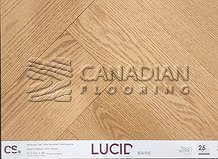 Engineered White Oak, Lucid, 7-1/2" x 3/4"   Color:  Bare HB

                                 Engineered Flooring Uxbridge