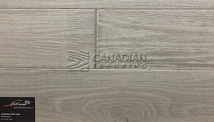 Engineered White Oak, Nestwood, 5.0" x 9/16", Brushed FinishColor: Pisanelli Grey Oak Engineered flooring