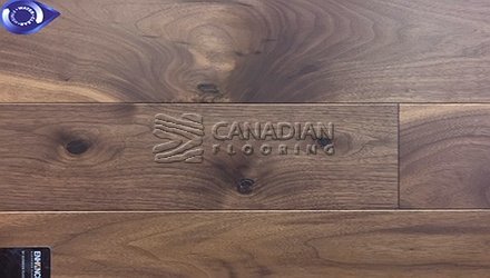 Engineered Superiior, Black Walnut, 5.0" x 3/4", Smooth Finish Color: Natural, Matte Engineered flooring