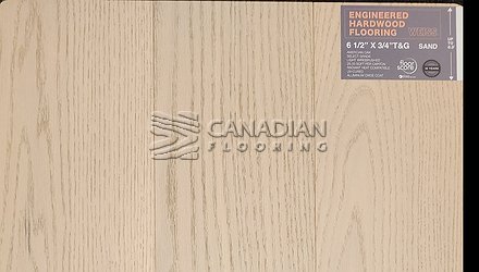 Engineered White OakWeiss, 6.5" x 3/4"Color: Sand Engineered flooring
