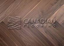 Engineered Herringbone American Black Walnut, 5" x 3/4", Brushed Finish Color: Natural

                                 American Black Walnut Engineered flooring