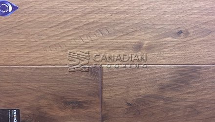 Black Walnut, 5.0" x 3/4", Superior Enhanced, Hand-ScrapedColor: Natural Engineered flooring