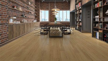 Luxury Vinyl Flooring, Biyork, Hydrogen 6 mm, Click, Color:  Gold Coast Vinyl flooring