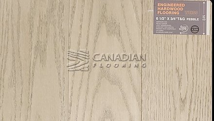 Engineered White OakWeiss, 6.5" x 3/4"Color: Pebble Engineered flooring