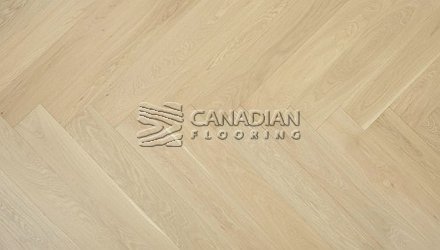Engineered Herringbone European White Oak, 5" x 3/4", Brushed Finish<br> Color: Yukon
