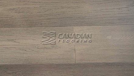 White Oak, Canfloor, 6.5" x 3/4", Wire-Brushed FinishColor:   Iron Engineered flooring