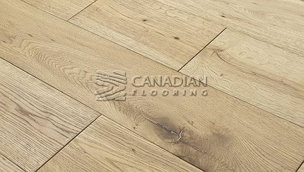 Engineered White Oak6.0" x 3/4",  Hand-Scraped  5.0 mm wear  layerColor:   Desert Sands Engineered flooring