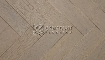 White Oak, Grandeur, 5" x 3/4", Herringbone Collection<br> Color: Tundra